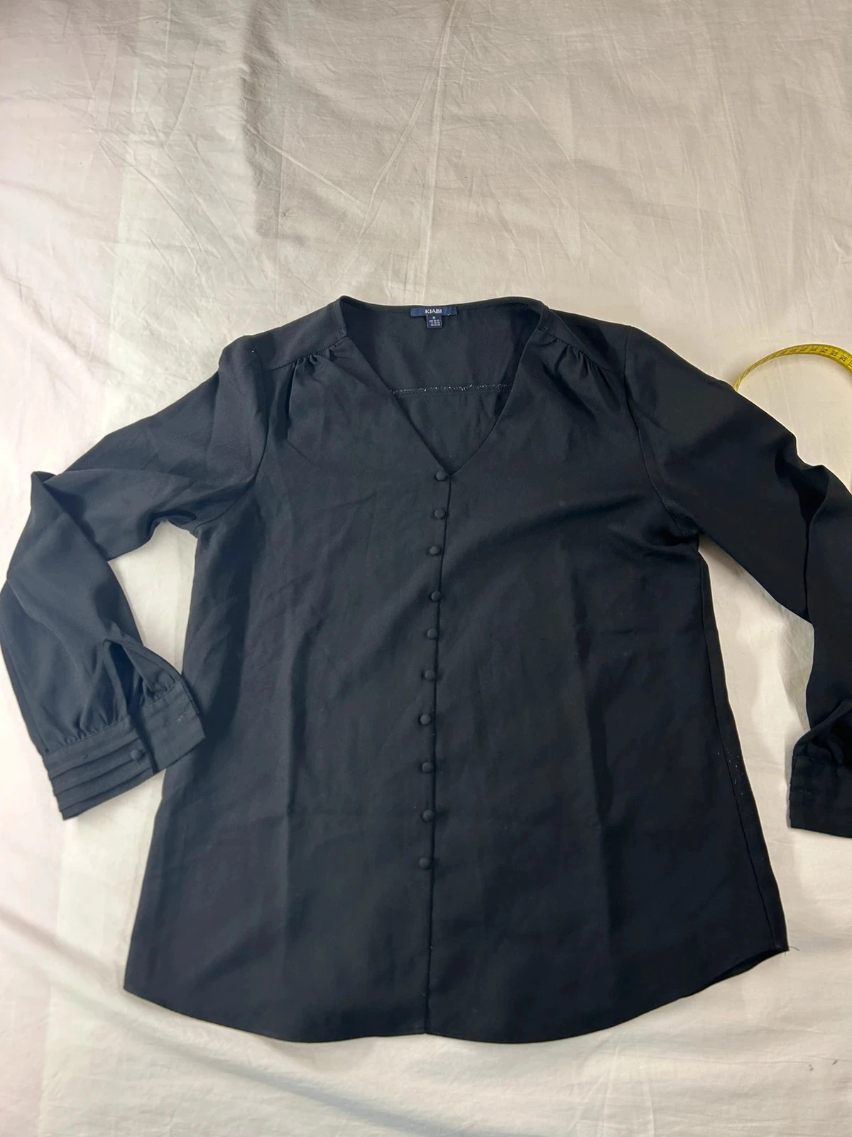 Blouse à manches longues noire kiabi